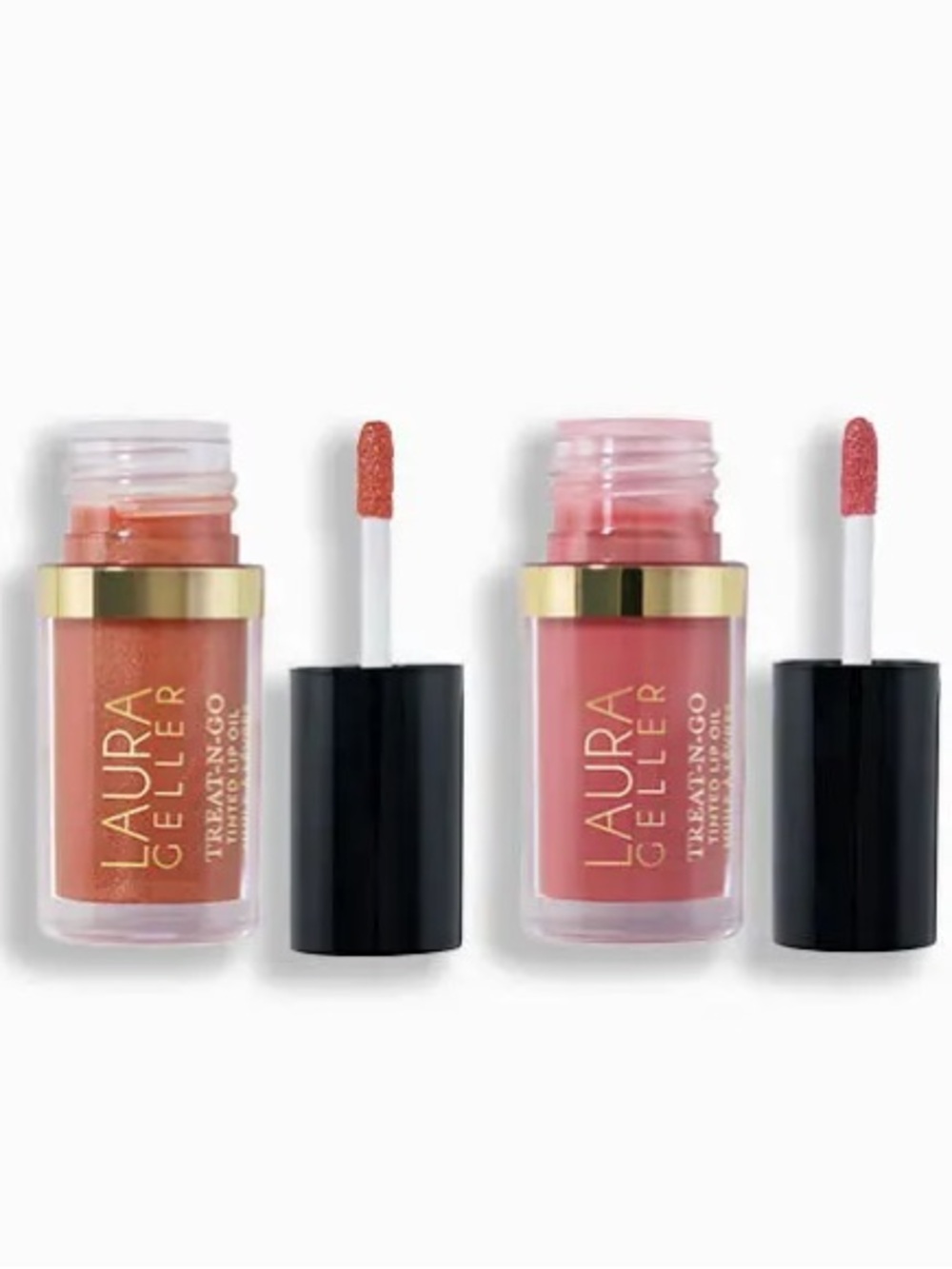 Laura Geller 🪢 Tinted Lip Oil Duo - Rose & Berry Sheens - Picture 2 of 3